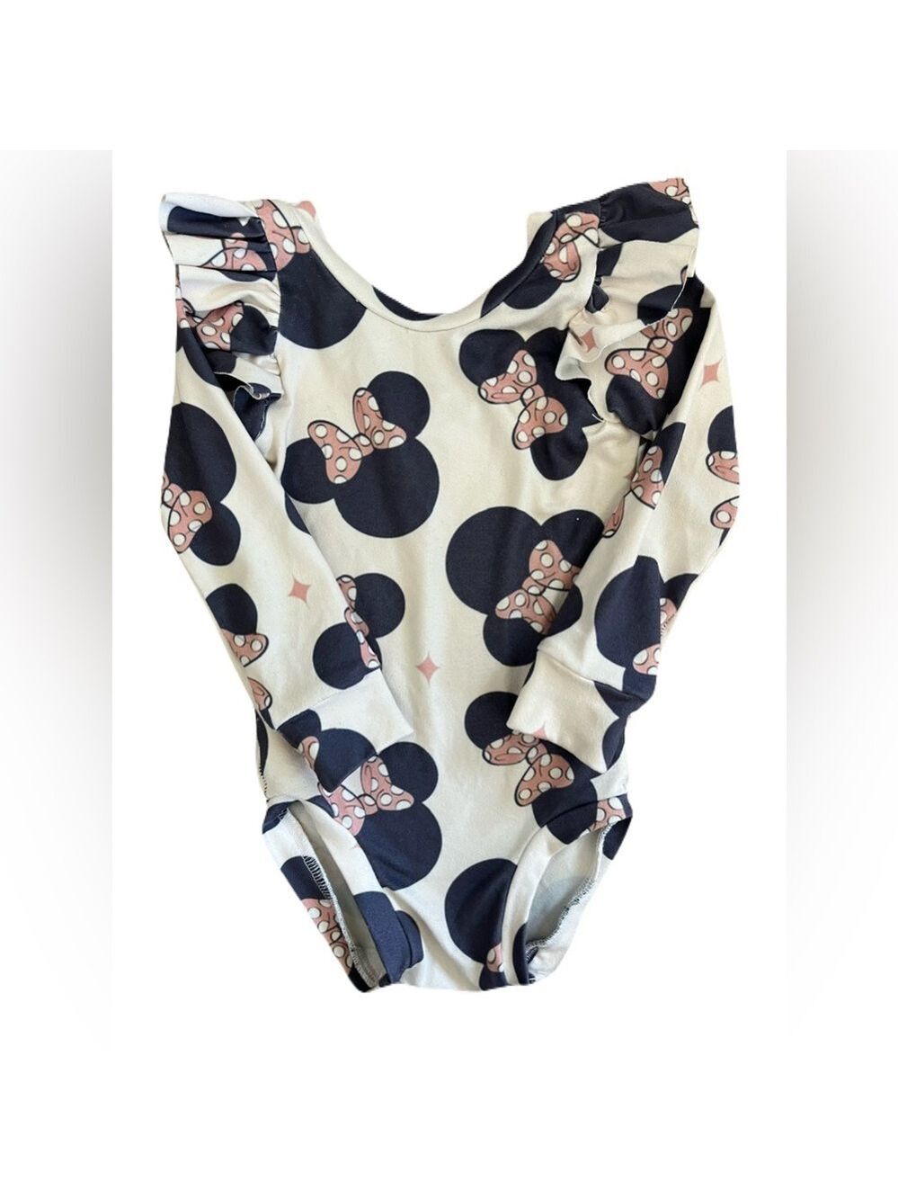 Minnie Mouse Long Sleeve Gymnastics‎ Leotard Bodysuit